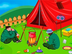 Игра Уборка в лагере